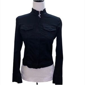 Auth Iceberg Jeans Italy short zipper fit jacket